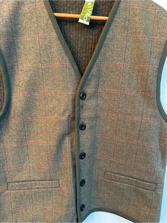 Orvis Other - Vintage Orvis Wool & Aramid Windowpane Vest — Men’s Medium
